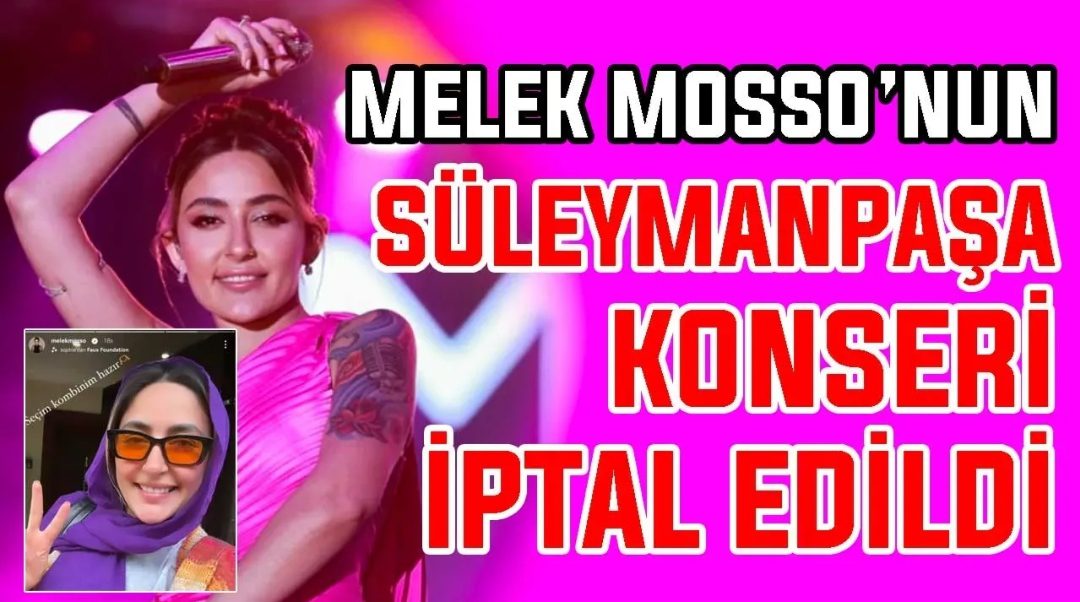 Mosso’nun Süleymanpaşa Konseri İptal Edildi Mosso’nun Süleymanpaşa Konseri İptal Edildi
