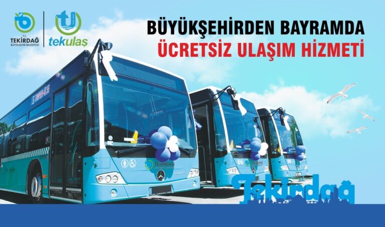 Bayramda Ulaşım Ücretsiz Olacak