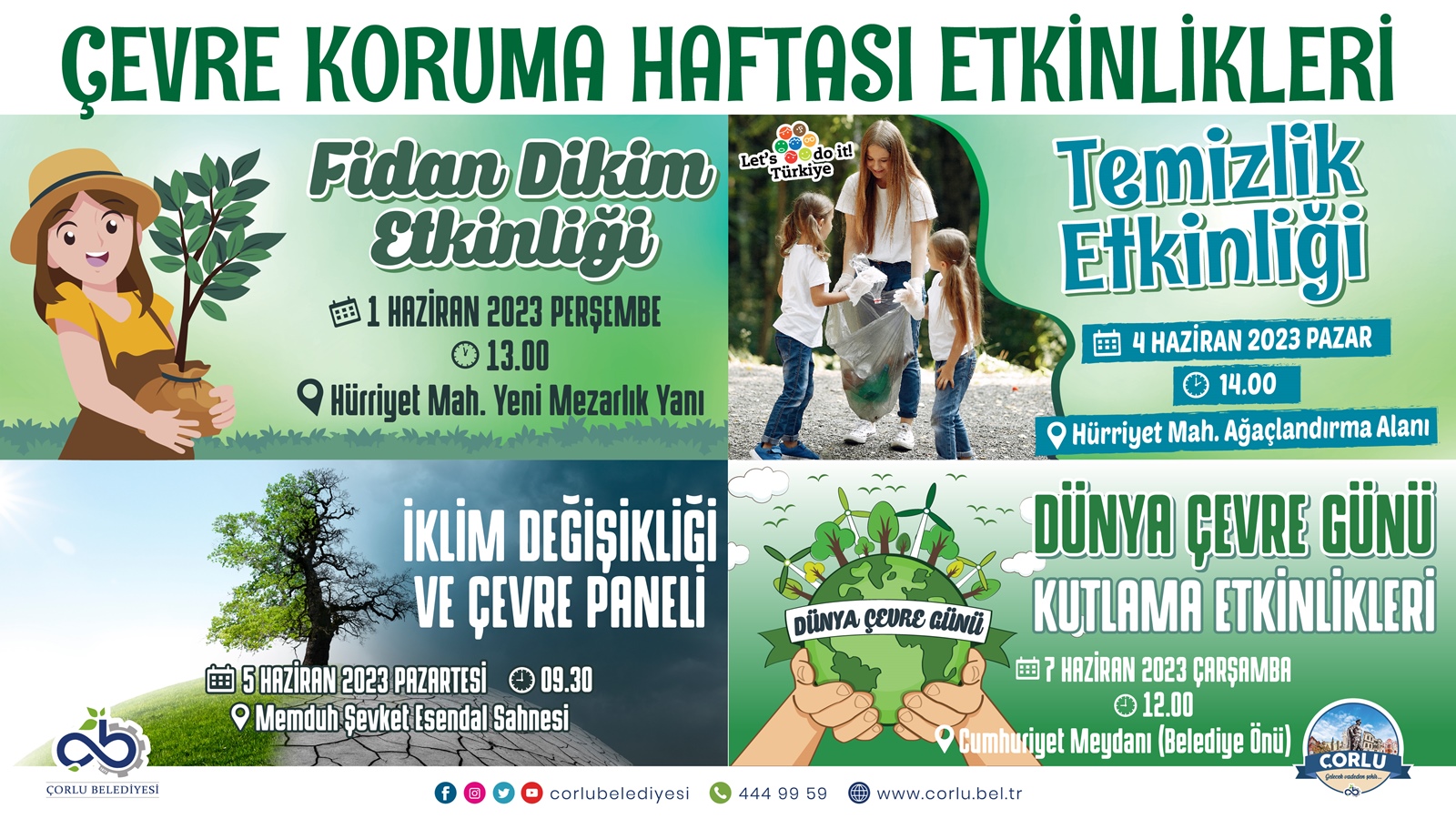 Çevre Koruma Haftası Etkinliklerle Kutlanacak Çevre Koruma Haftası Etkinliklerle Kutlanacak