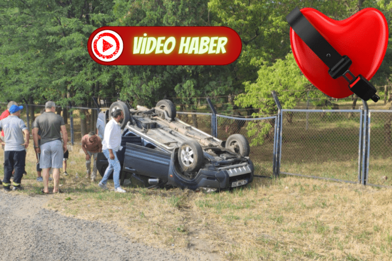 Otomobil Ters Döndü: 3 Yaralı!