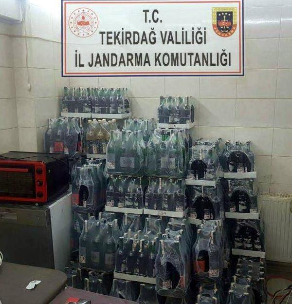 Çerkezköy’de 885 Litre Sahte İçki Ele Geçirildi