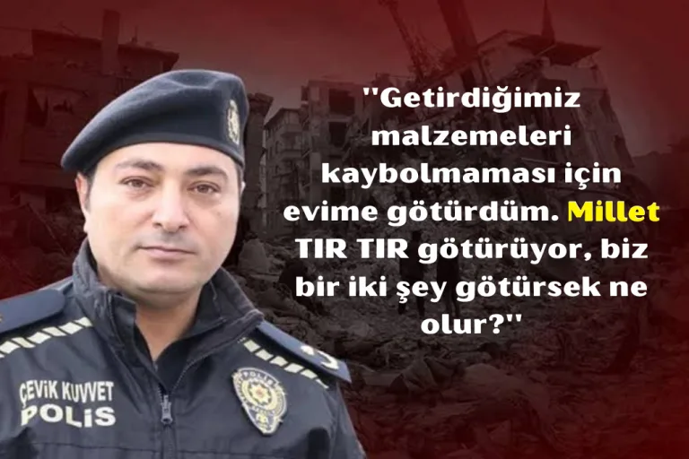 Depremzedelerin Yardım Malzemelerini Evine Götüren Emniyet Müdürü: Kaybolmaması İçin Evime Götürdüm