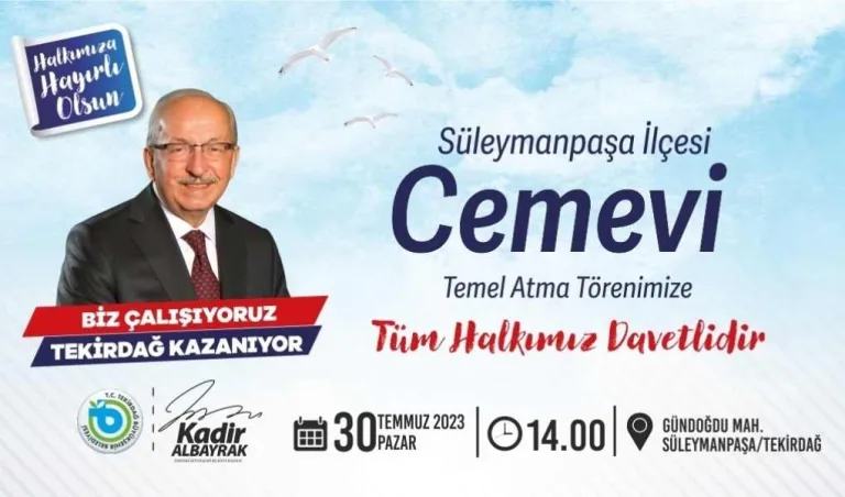 Süleymanpaşa’da Cemevinin Temeli Atılıyor