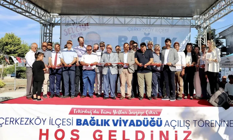 65 MİLYON TL'LİK DEV YATIRIM, ÇERKEZKÖY İLÇESİ BAĞLIK VİYADÜĞÜ TÖRENLE ...