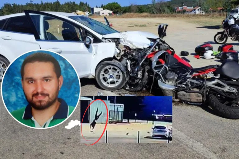 Feci Kaza Kamerada: 1 Ölü, 3 Yaralı! Motosiklet ve Otomobil Çarpıştı!