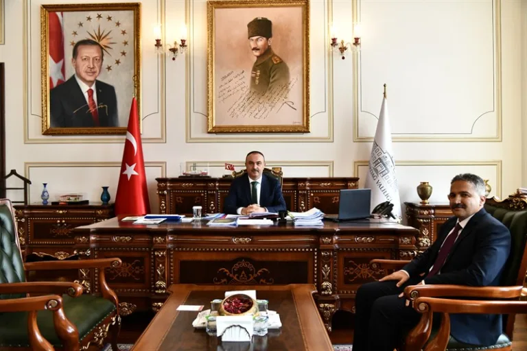 Ergene Kaymakamı Mehmet Emin Taşçı Vali Soytürk’e Veda Ziyaretinde Bulundu