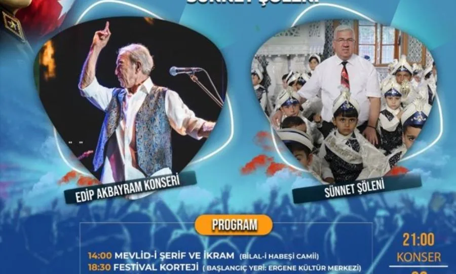 Ergene’de 30 Ağustos Zafer Bayramı Kutlamaları ve Sünnet Şöleni Festivali Gerçekleşecek Ergene’de 30 Ağustos Zafer Bayramı Kutlamaları ve Sünnet Şöleni Festivali Gerçekleşecek