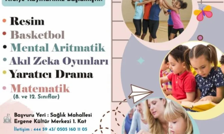 Ergene Belediyesinin Yeni Dönem Kurs Kayıtları Başladı