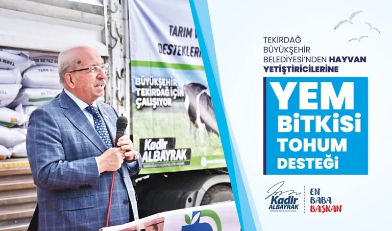 Büyükşehir Belediyesi’nden Hayvan Yetiştiricilerine Yem Bitkisi Tohum Desteği