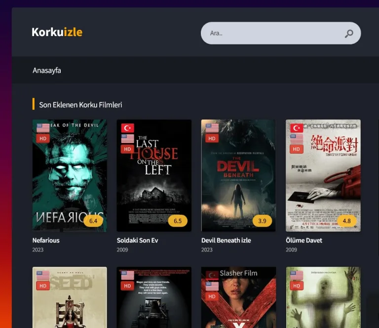 En İyi Korku Filmleri Sitesi : Korku izle