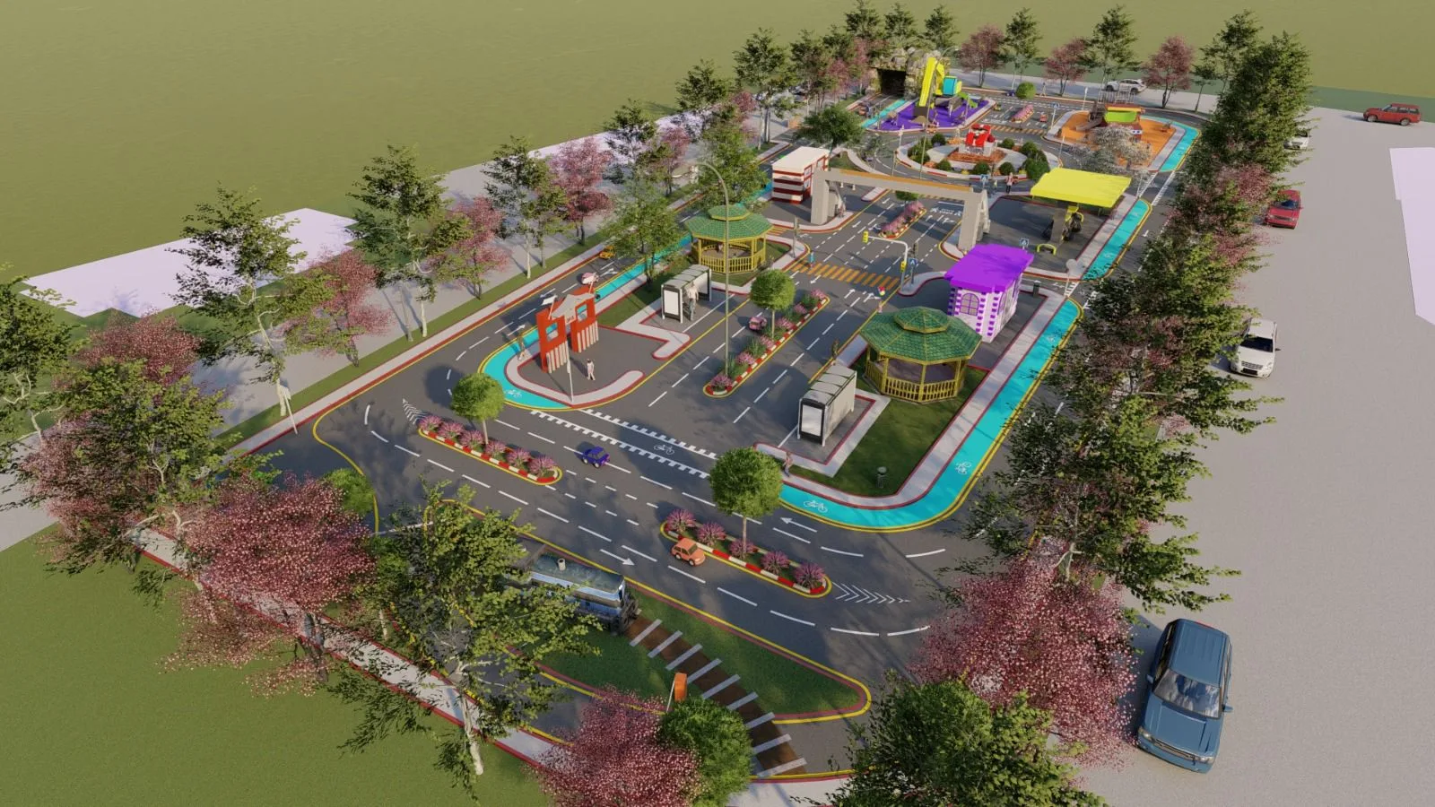 Süleymanpaşa Belediyesi çocuklar için trafik eğitim parkı inşa ediyor Süleymanpaşa Belediyesi çocuklar için trafik eğitim parkı inşa ediyor