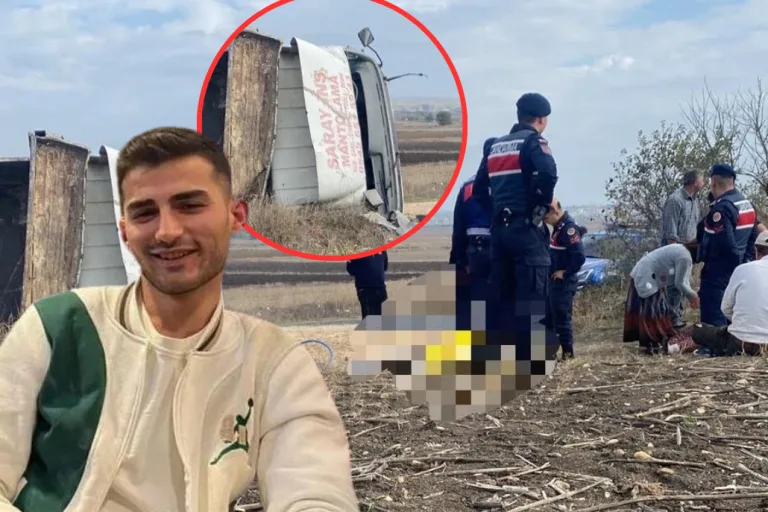 Kamyonet Devrildi: Genç Sürücü Olay Yerinde Öldü!