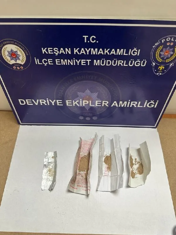 Keşan’daki uyuşturucu operasyonlarında 5 gözaltı