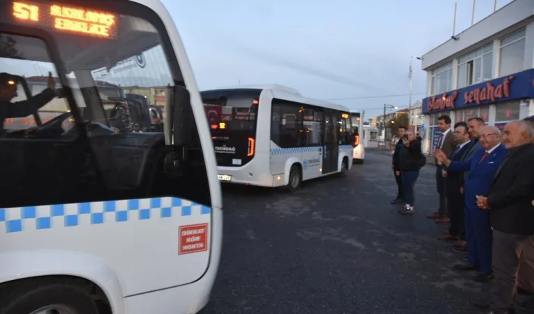 ŞARKÖY’ÜN KIRSAL MAHALLELERİNDE TOPLU TAŞIMA HİZMETİ BAŞLADI