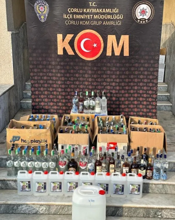 Sahte İçki ve Kaçak Sigara Ele Geçirildi