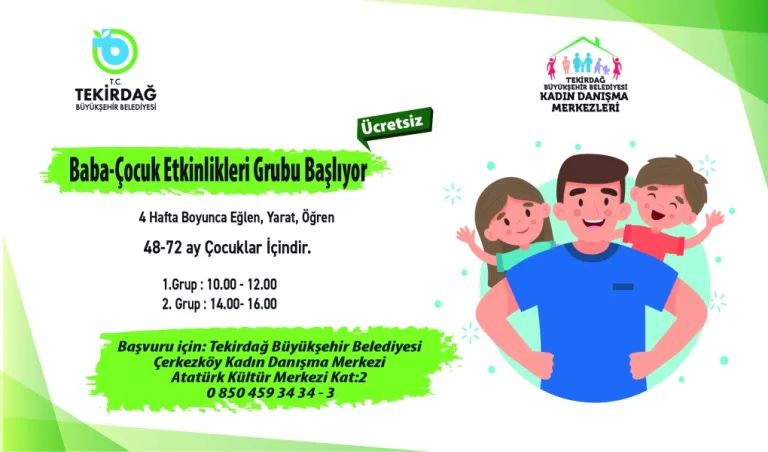 BÜYÜKŞEHİR’DEN BABA-ÇOCUK ETKİNLİĞİ GÜNLERİ