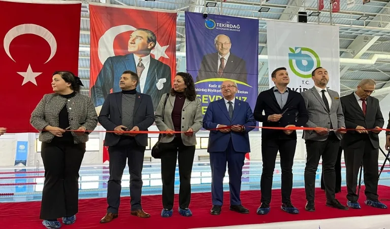 ÇERKEZKÖY ATATÜRK YARI OLİMPİK YÜZME HAVUZU HİZMETE AÇILDI