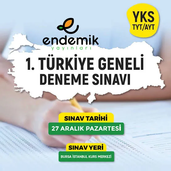 Endemik Yayınları Türkiye Geneli TYT Sınavı