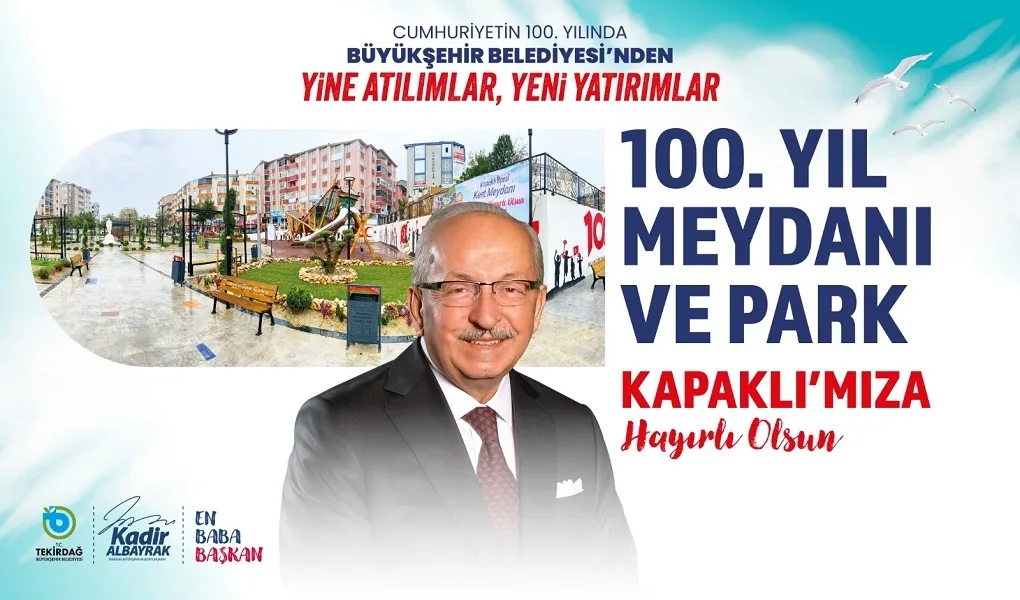 KAPAKLI İLÇESİ 100. YIL MEYDAN PARKI 5 ARALIK’TA AÇILIYOR KAPAKLI İLÇESİ 100. YIL MEYDAN PARKI 5 ARALIK’TA AÇILIYOR