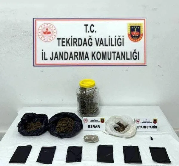 Evinde uyuşturucu ele geçilen şüpheli gözaltında