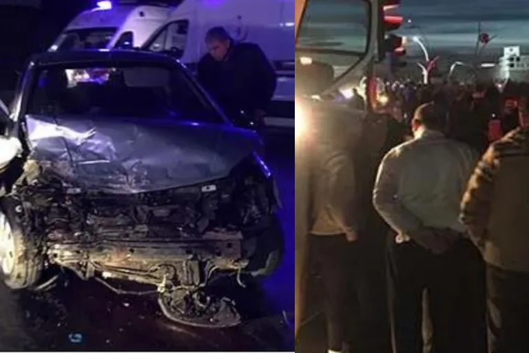 Yolcu Minibüsü İle Otomobil Çarpıştı: 13 Yaralı!