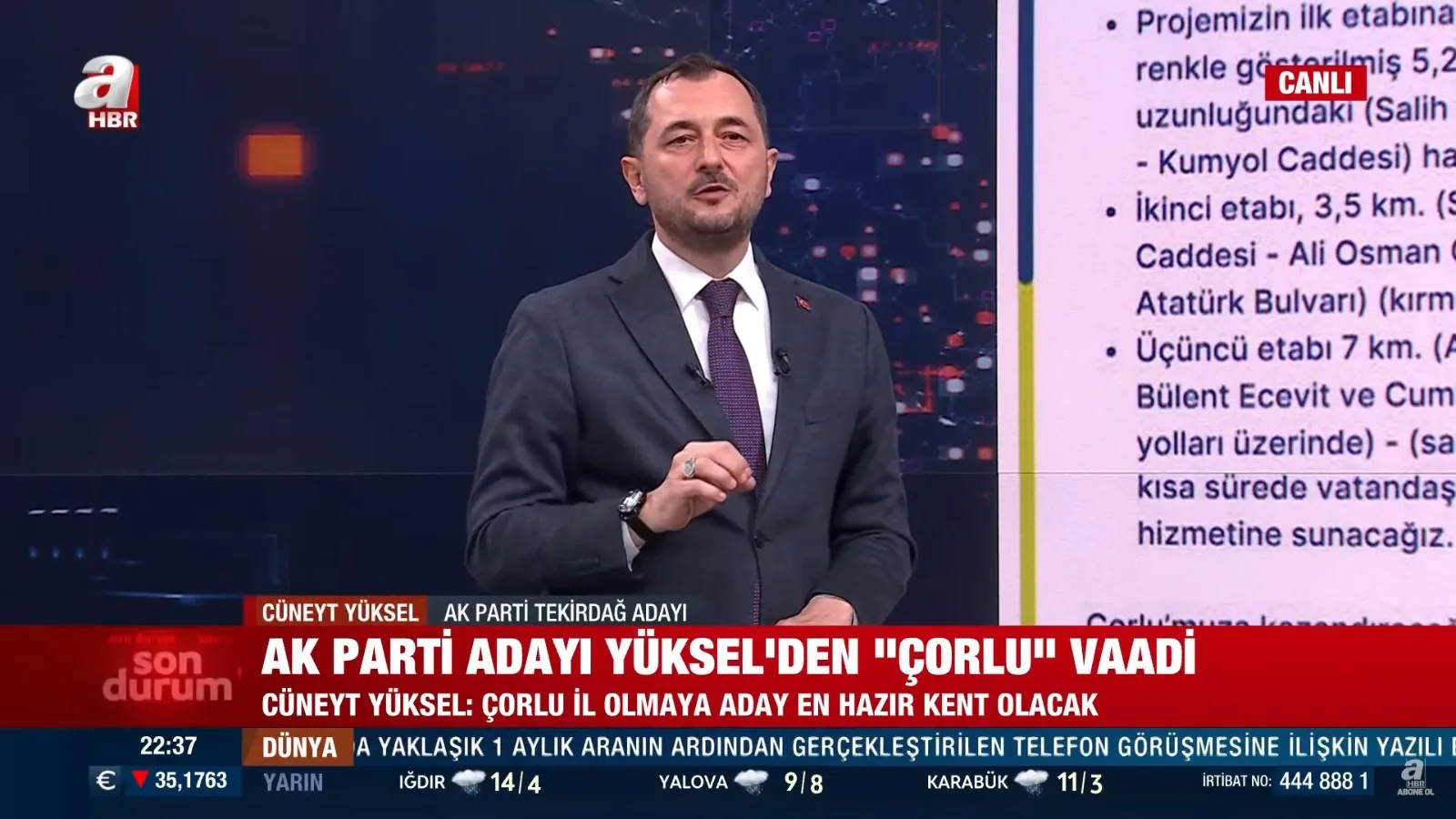 Yüskel’den Çorlu Vaadi:”İl Olmaya Aday En Hazır Kent Olacak” Yüskel’den Çorlu Vaadi:”İl Olmaya Aday En Hazır Kent Olacak”