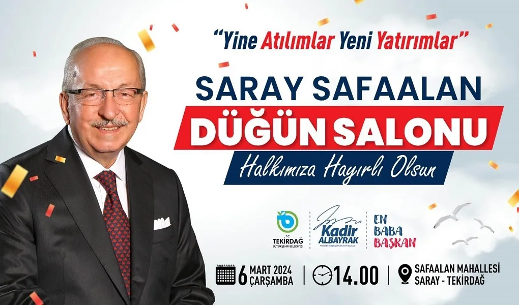 SAFAALAN DÜĞÜN SALONU 6 MART’TA HİZMETE AÇILIYOR SAFAALAN DÜĞÜN SALONU 6 MART’TA HİZMETE AÇILIYOR