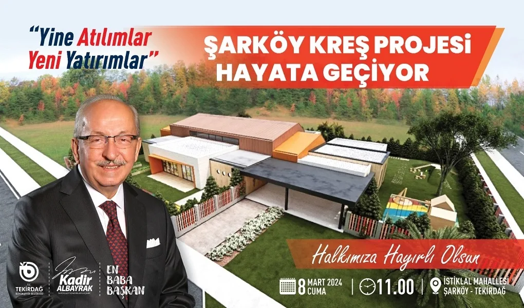 ŞARKÖY KREŞ PROJESİ HAYATA GEÇİYOR ŞARKÖY KREŞ PROJESİ HAYATA GEÇİYOR