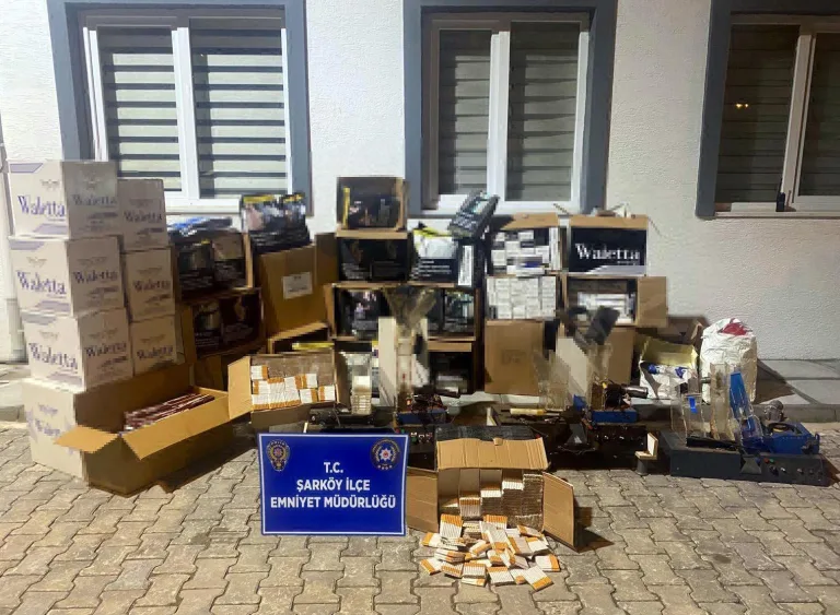 Şarköy’de 167 bin makaron ele geçirildi