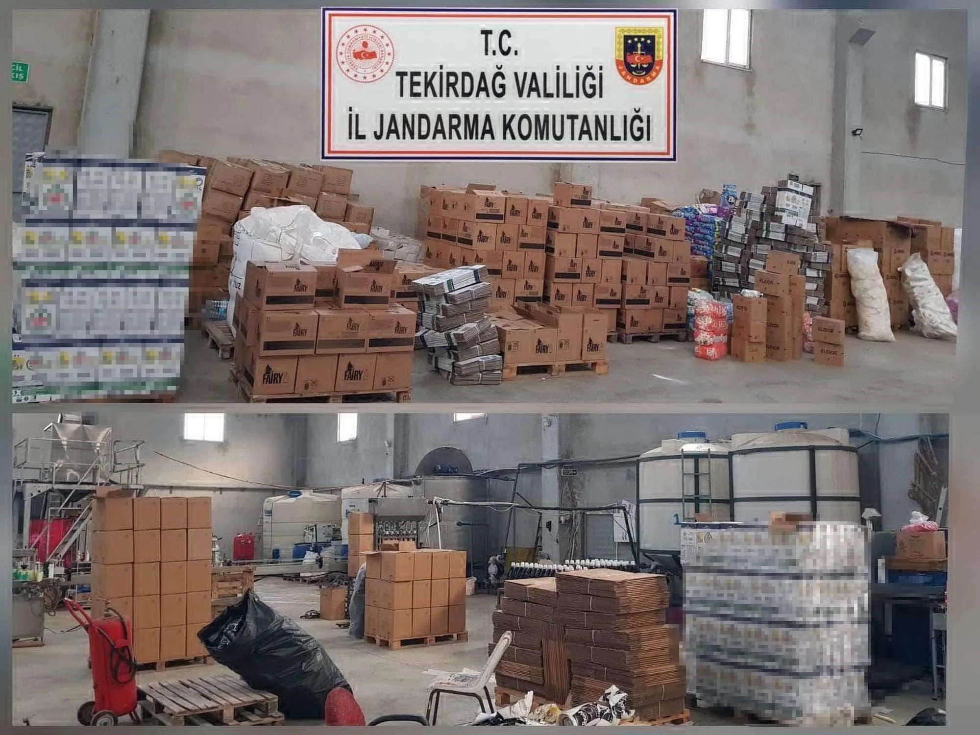 Piyasa Değeri 2,5 Milyon Lira Olan Sahte Deterjan ve Şampuan Ele Geçirildi Piyasa Değeri 2,5 Milyon Lira Olan Sahte Deterjan ve Şampuan Ele Geçirildi
