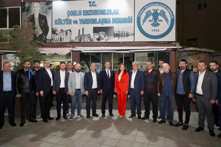 Çorlu Erzurumlular İftar Yemeğinde Bir Araya Geldi