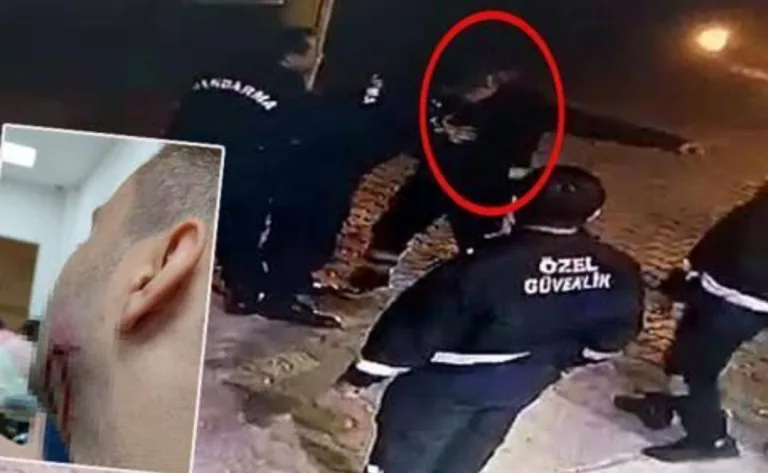 Jandarma Personelinin Tartıştığı Sağlıkçıyı Isırdığı Anlar Kamerada