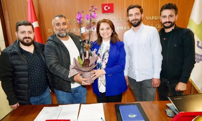 Ergene Erzurumlular Derneği’nden Başkan Topak’a Ziyaret