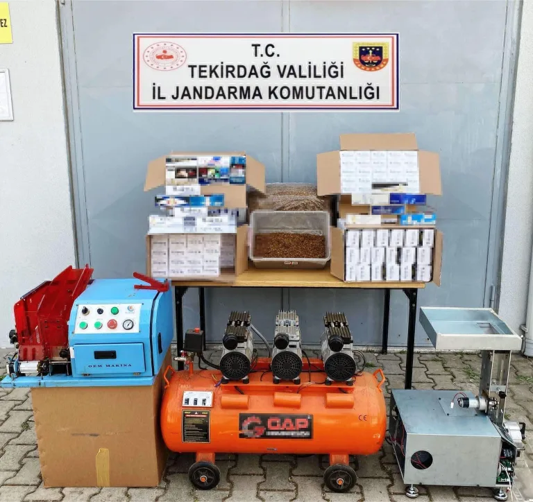 Kapaklı’da 54 bin 800 makaron ele geçirildi