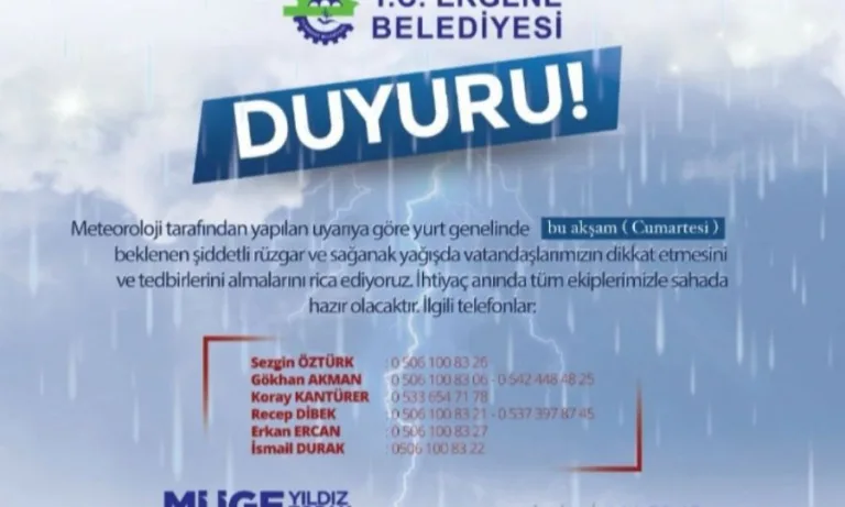 Meteorolojik Uyarıya Dikkat