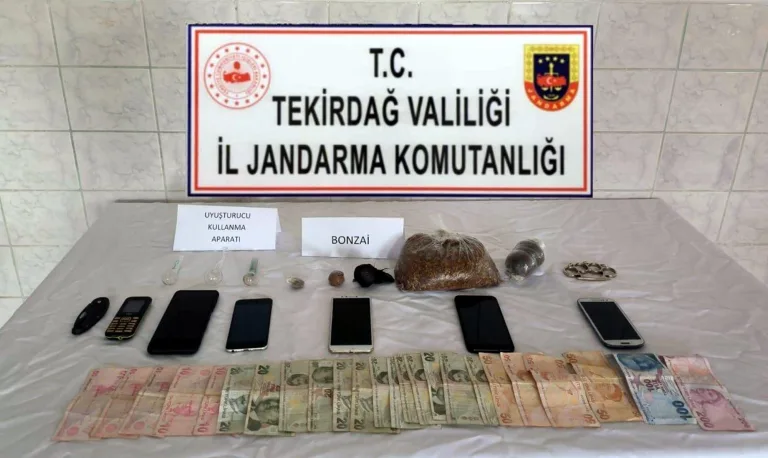 Tekirdağ’da uyuşturucu operasyonda 6 gözaltı