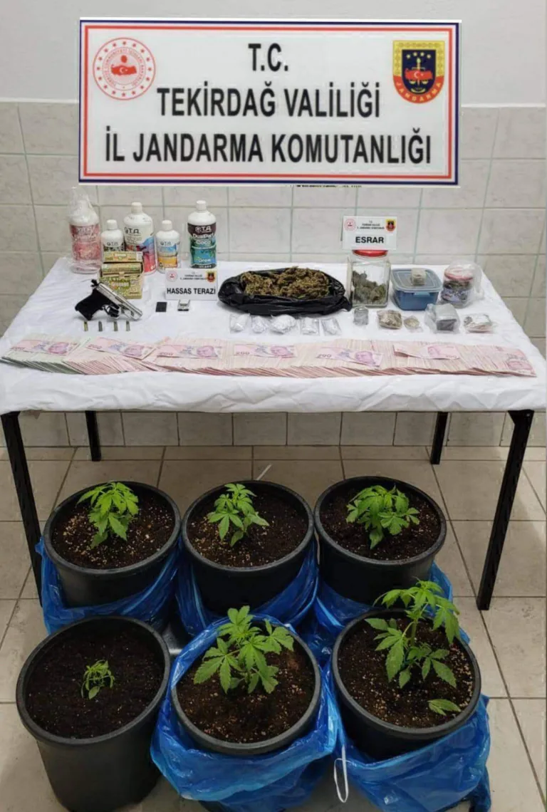 Tekirdağ’da uyuşturucu operasyonu: 4 gözaltı
