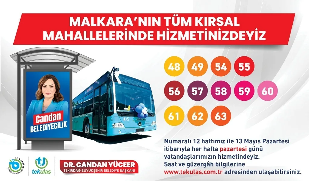 ULAŞIMDA MALKARA’NIN TÜM KIRSAL MAHALLELERİNDEYİZ ULAŞIMDA MALKARA’NIN TÜM KIRSAL MAHALLELERİNDEYİZ