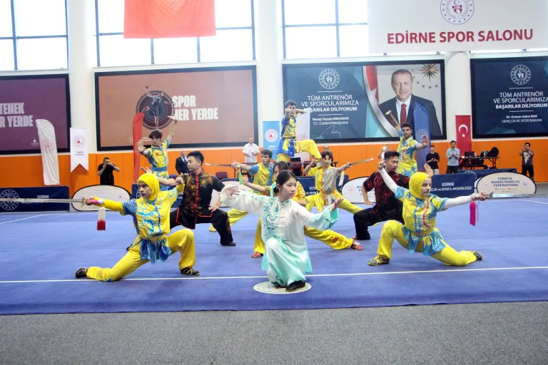 Edirne’de Açık Balkan Wushu Kung Fu Şampiyonası başladı