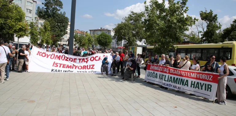 Edirne’de taş ocağı istemeyen köylüler imza topladı