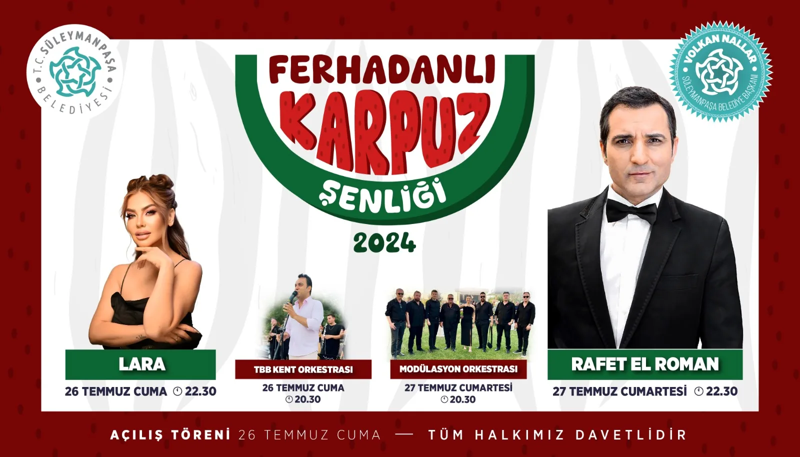 Ferhadanlı Karpuz Şenliği Programı Belli Oldu Ferhadanlı Karpuz Şenliği Programı Belli Oldu