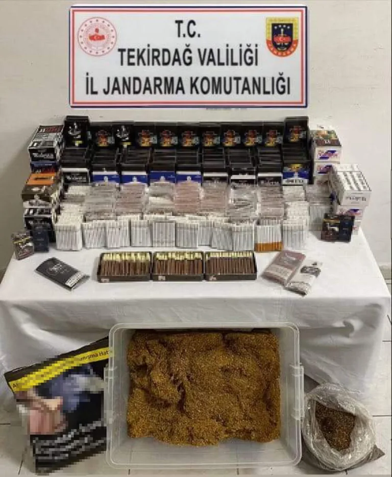 Tekirdağ’da 8 bin 100 makaron ele geçirildi