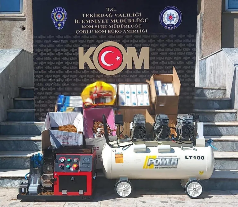 Tekirdağ’da kaçakçılık operasyonunda 11 gözaltı