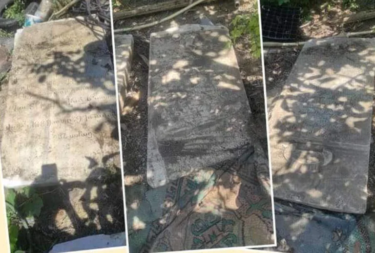 Tekirdağ’da tarihi mezar taşları ile mimari yapı parçası ele geçirildi