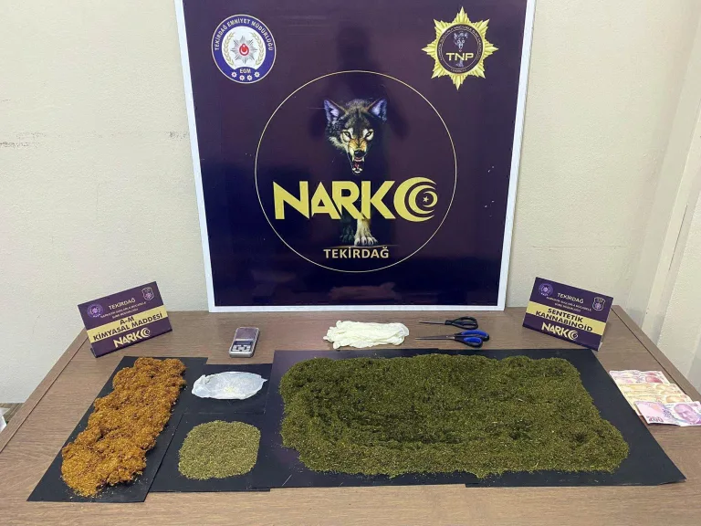 Tekirdağ’da uyuşturucu operasyonunda 4 tutuklama
