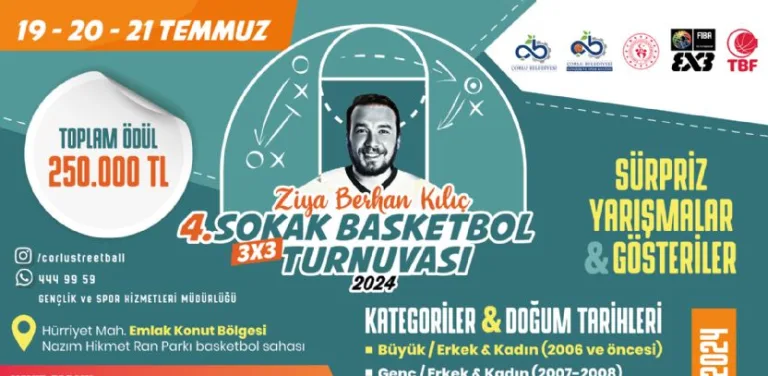 ZBK Sokak Basketbol Turnuvası FIBA 3×3 İmzasıyla Gerçekleştirilecek