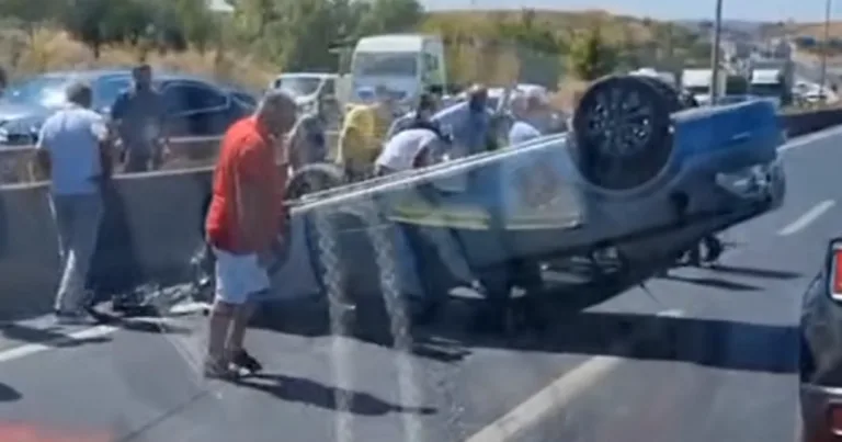 Araç Takla Attı: 1 Yaralı!