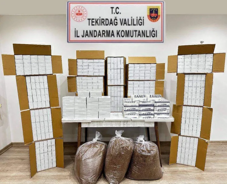 Çerkezköy’de 160 bin makaron ele geçirildi