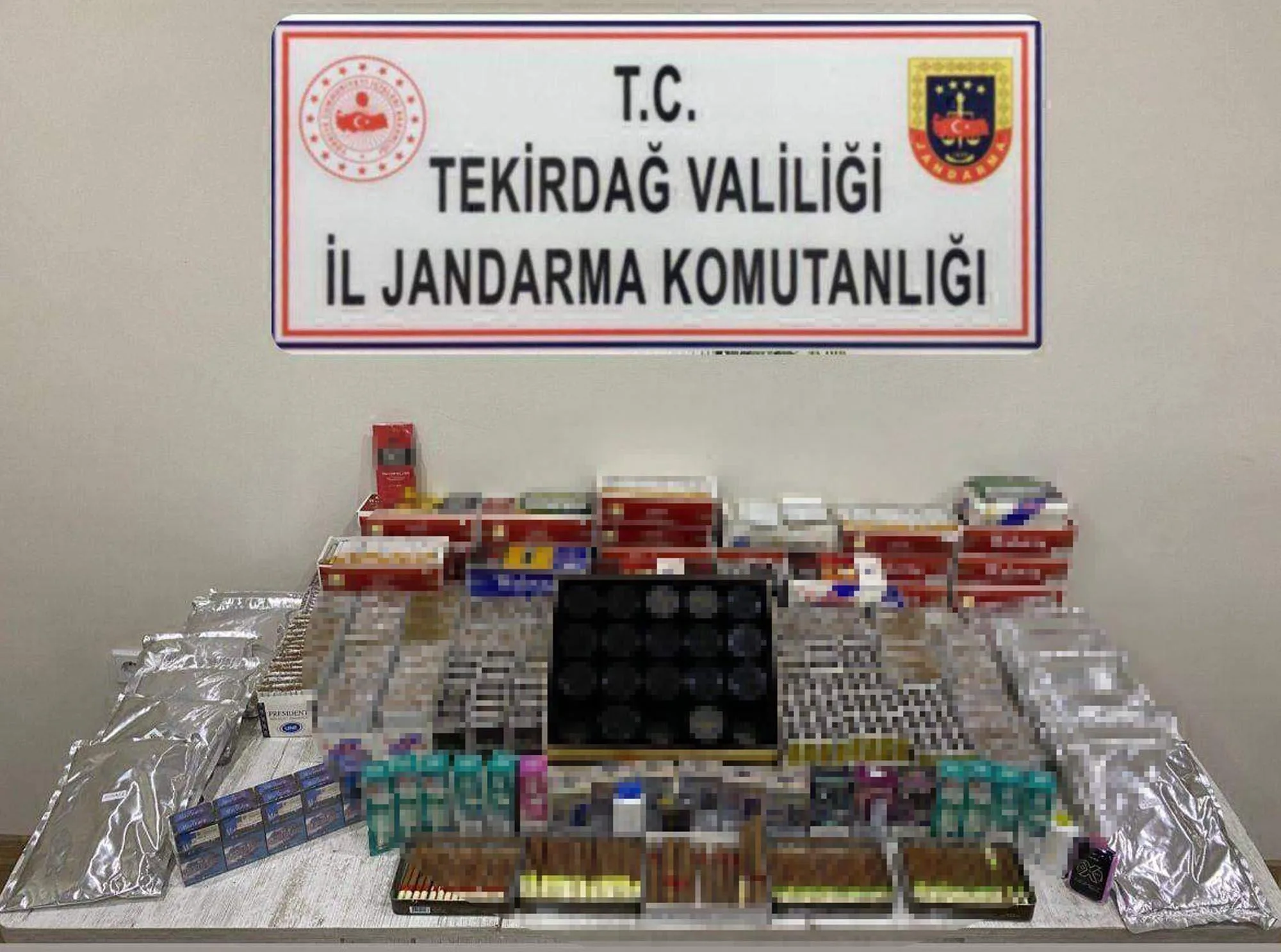 Çerkezköy’de kaçak sigara operasyonu Çerkezköy’de kaçak sigara operasyonu