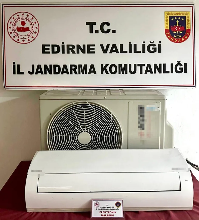 Edirne’de klima çalan şüpheli yakalandı